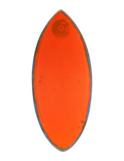 HW-Shapes Waveskim EPOXYART Orange Blue Skimboard READY TO GO