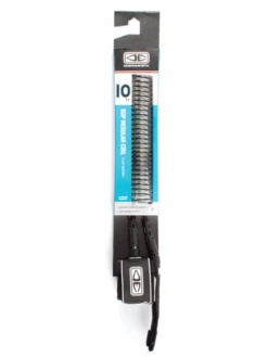Ocean & Earth SUP Spiral Leash 8mm 10'0" Black Coax